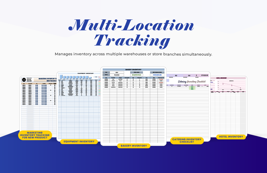 Inventory Commander: 20+ Inventory Templates for Excel & Google Sheets