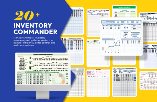 Inventory Commander: 20+ Inventory Templates for Excel & Google Sheets