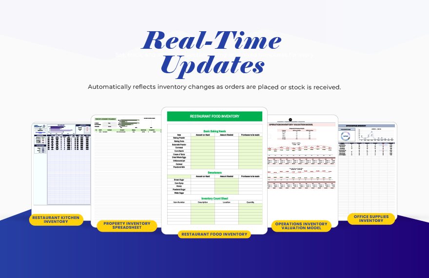 Inventory Commander: 20+ Inventory Templates for Excel & Google Sheets