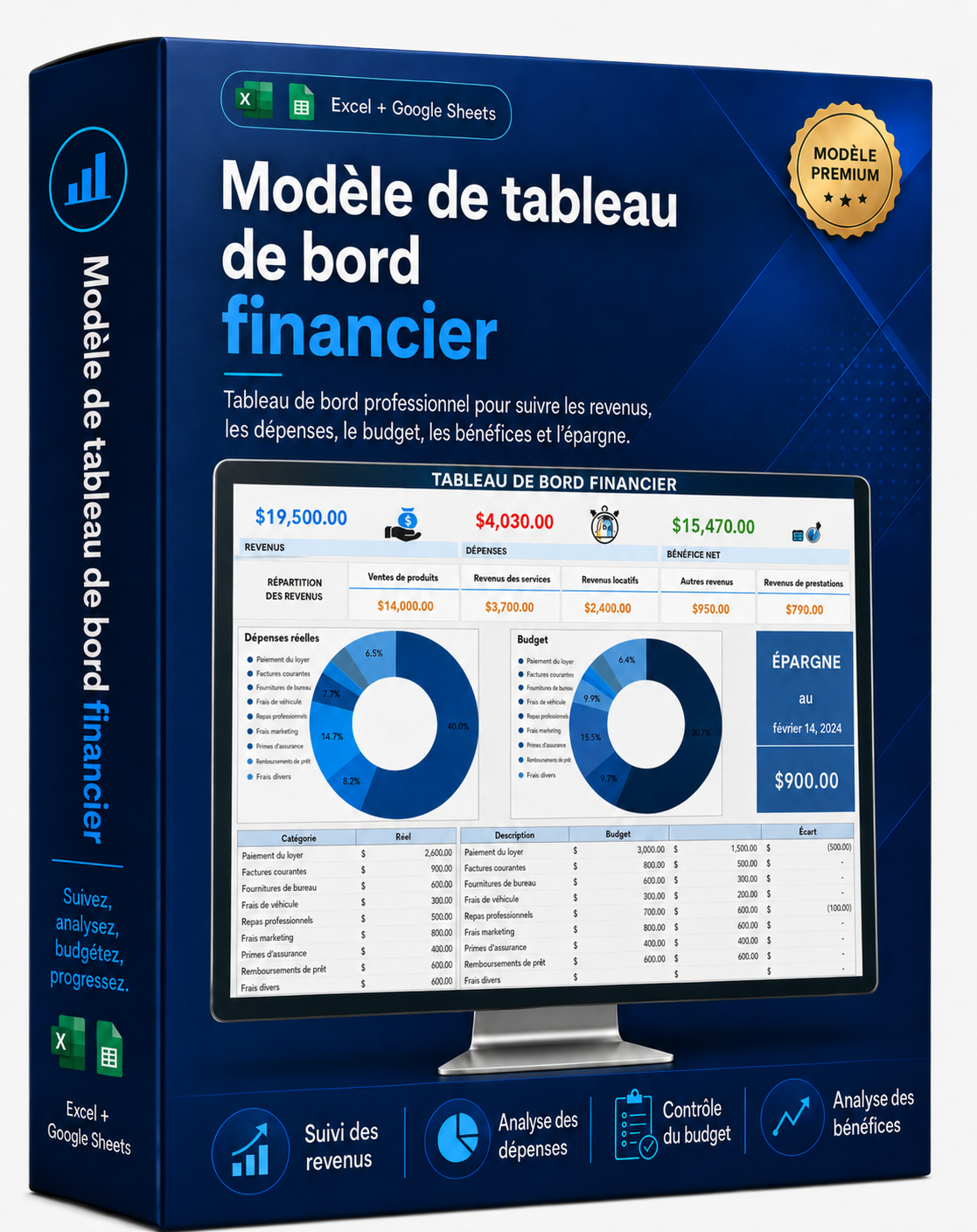 Excel Tableau de bord financier