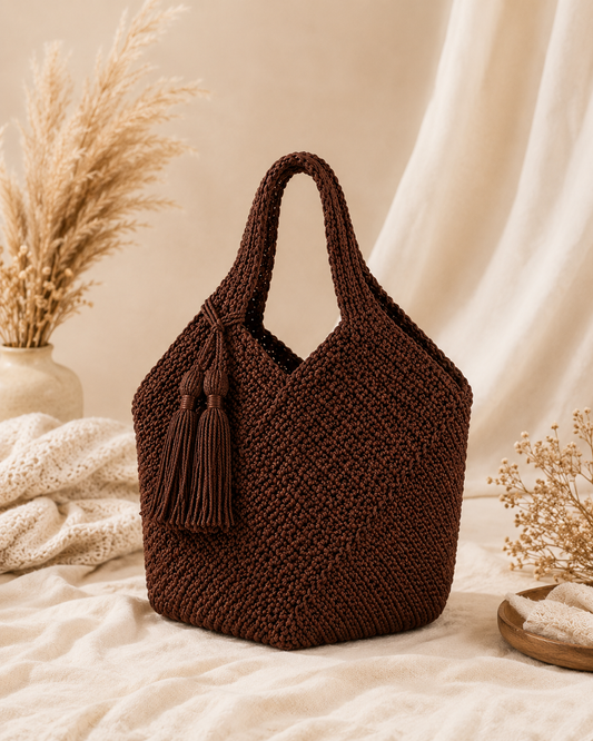 Stylish Crochet Tote Bag 1