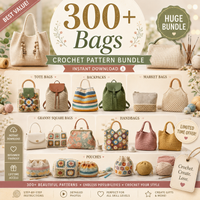 300+ Crochet Bag Patterns Bundle