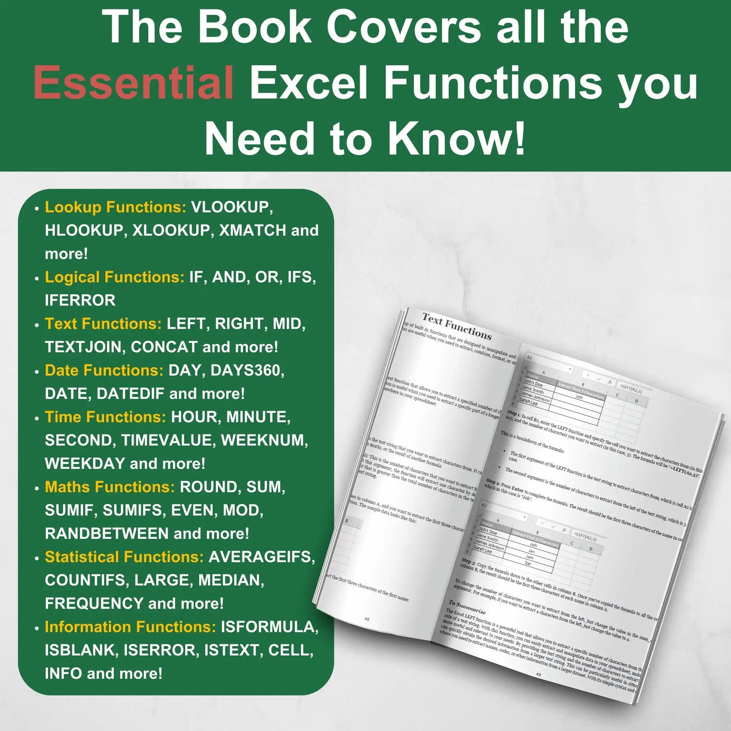 eBook Excel essentiel - Formules et fonctions simplifiées