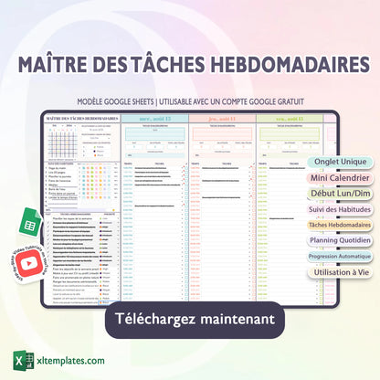 Pack Pro – 5 Modèles Google Sheets